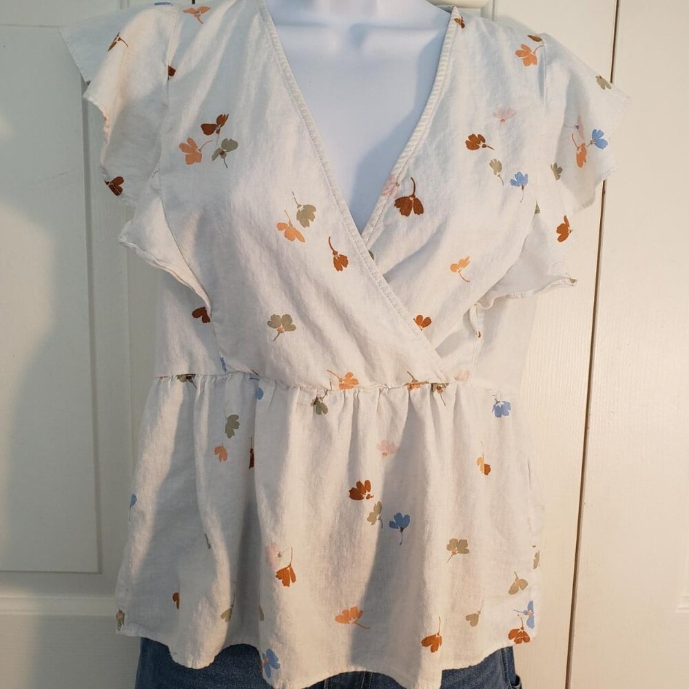 Market and Spruce women's baby dolls shirt. size S